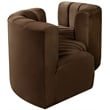 Bowery Hill Contemporary Soft Brown Velvet Modular Sectional