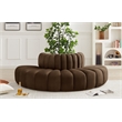 Bowery Hill Contemporary Soft Brown Velvet Modular Sectional
