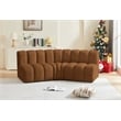 Bowery Hill Contemporary Soft Saddle Velvet Modular Sectional
