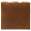 Bowery Hill Contemporary Deep Channel Tufted Soft Saddle Velvet Straight Chair