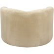 Bowery Hill Contemporary Beige Faux Shearling Teddy Fabric Chair