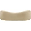 Bowery Hill Contemporary Beige Faux Shearling Teddy Fabric Sofa