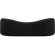 Bowery Hill Contemporary Black Faux Shearling Teddy Fabric Sofa