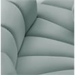 Bowery Hill Contemporary Mint Green Vegan Leather Modular Sectional