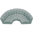 Bowery Hill Contemporary Mint Green Vegan Leather Modular Sectional