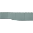 Bowery Hill Contemporary Mint Green Vegan Leather Modular Sectional