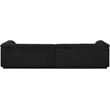 Bowery Hill Contemporary Rich Black Boucle Fabric Modular Sofa