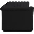 Bowery Hill Contemporary Rich Black Boucle Fabric Modular Sofa