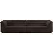 Bowery Hill Contemporary Rich Brown Boucle Fabric Modular Sofa
