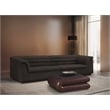 Bowery Hill Contemporary Rich Brown Boucle Fabric Modular Sofa