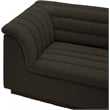 Bowery Hill Contemporary Rich Brown Boucle Fabric Modular Sofa