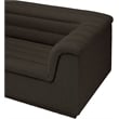 Bowery Hill Contemporary Rich Brown Boucle Fabric Modular Sofa