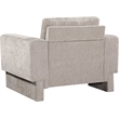Bowery Hill Contemporary Rich Beige Chenille Durable Fabric Chair