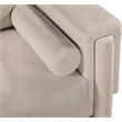 Bowery Hill Contemporary Rich Beige Chenille Durable Fabric Chair
