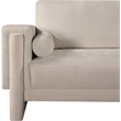 Bowery Hill Contemporary Rich Beige Chenille Durable Fabric Chair