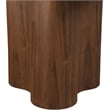 Bowery Hill Mid-Century Modern Clover Shaped Top Rich Walnut Dining Table