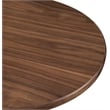 Bowery Hill Mid-Century Modern Clover Shaped Top Rich Walnut Dining Table