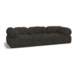 Bowery Hill Contemporary Rich Brown Boucle Fabric Modular Sofa