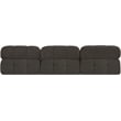 Bowery Hill Contemporary Rich Brown Boucle Fabric Modular Sofa