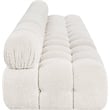 Bowery Hill Contemporary Rich Cream Boucle Fabric Modular Sofa