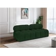 Bowery Hill Contemporary Rich Green Boucle Fabric Modular Sofa