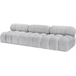 Bowery Hill Contemporary Rich Grey Boucle Fabric Modular Sofa