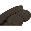 Bowery Hill Contemporary Rich Brown Boucle Durable Fabric Sofa