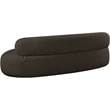 Bowery Hill Contemporary Rich Brown Boucle Durable Fabric Sofa