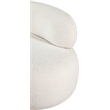Bowery Hill Contemporary Rich Cream Boucle Durable Fabric Chair