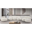 Bowery Hill Contemporary Rich Cream Boucle Durable Fabric Chair