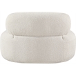 Bowery Hill Contemporary Rich Cream Boucle Durable Fabric Chair