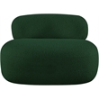 Bowery Hill Contemporary Rich Green Boucle Durable Fabric Chair
