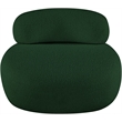 Bowery Hill Contemporary Rich Green Boucle Durable Fabric Chair