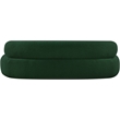 Bowery Hill Contemporary Rich Green Boucle Durable Fabric Sofa