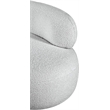 Bowery Hill Contemporary Rich Grey Boucle Durable Fabric Chair