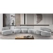 Bowery Hill Contemporary Rich Grey Boucle Durable Fabric Chair