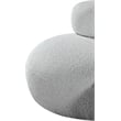 Bowery Hill Contemporary Rich Grey Boucle Durable Fabric Chair