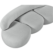 Bowery Hill Contemporary Rich Grey Boucle Durable Fabric Sofa