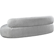 Bowery Hill Contemporary Rich Grey Boucle Durable Fabric Sofa