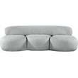 Bowery Hill Contemporary Rich Grey Boucle Durable Fabric Sofa