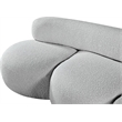 Bowery Hill Contemporary Rich Grey Boucle Durable Fabric Sofa