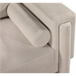 Bowery Hill Contemporary Rich Beige Chenille Durable Fabric Sofa