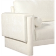 Bowery Hill Contemporary Rich Cream Chenille Durable Fabric Chair