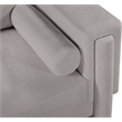 Bowery Hill Contemporary Rich Grey Chenille Durable Fabric Chair