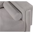 Bowery Hill Contemporary Rich Grey Chenille Durable Fabric Sofa