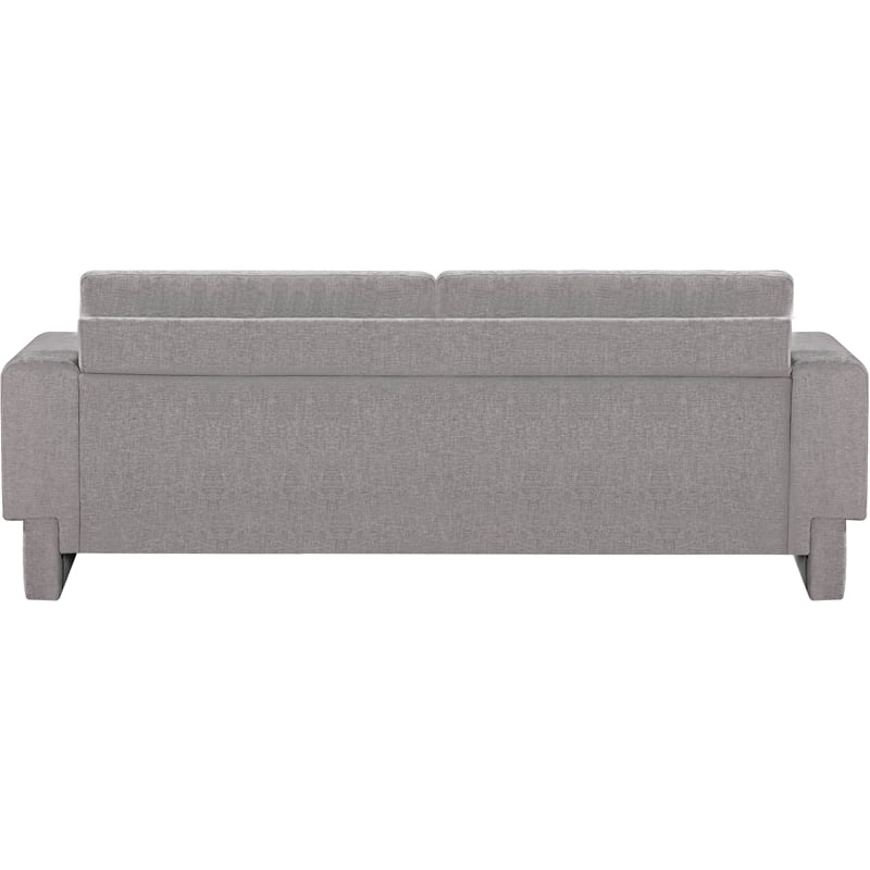 Bowery Hill Contemporary Rich Grey Chenille Durable Fabric Sofa