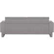 Bowery Hill Contemporary Rich Grey Chenille Durable Fabric Sofa