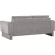 Bowery Hill Contemporary Rich Grey Chenille Durable Fabric Sofa
