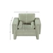 Bowery Hill Contemporary Rich Mint Chenille Durable Fabric Chair