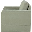 Bowery Hill Contemporary Rich Mint Chenille Durable Fabric Chair